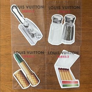 Louis Vuitton Series 2 Sticker Collection 2015 - Lipstick, matchbook, phone, s&p